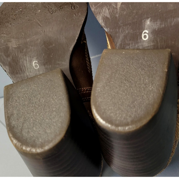 Myra Boots Womens Size 6 Brown Western Cowgirl Leather Ankle Booties Snip Toe - Picture 15 of 16